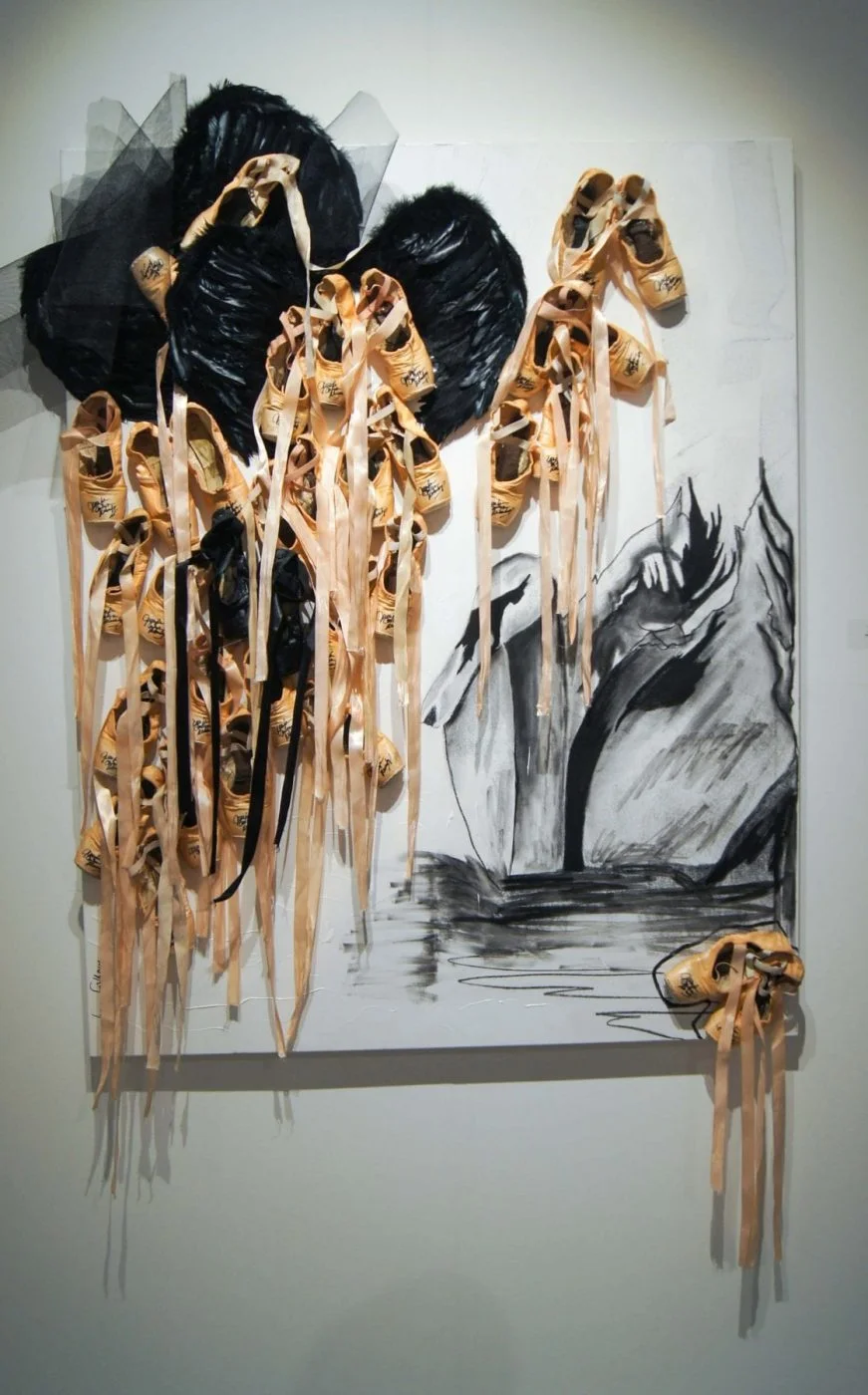 Ballerina Art Idea, Ballerina Shoes Art Idea, What To Do With Old Ballerina Shoes