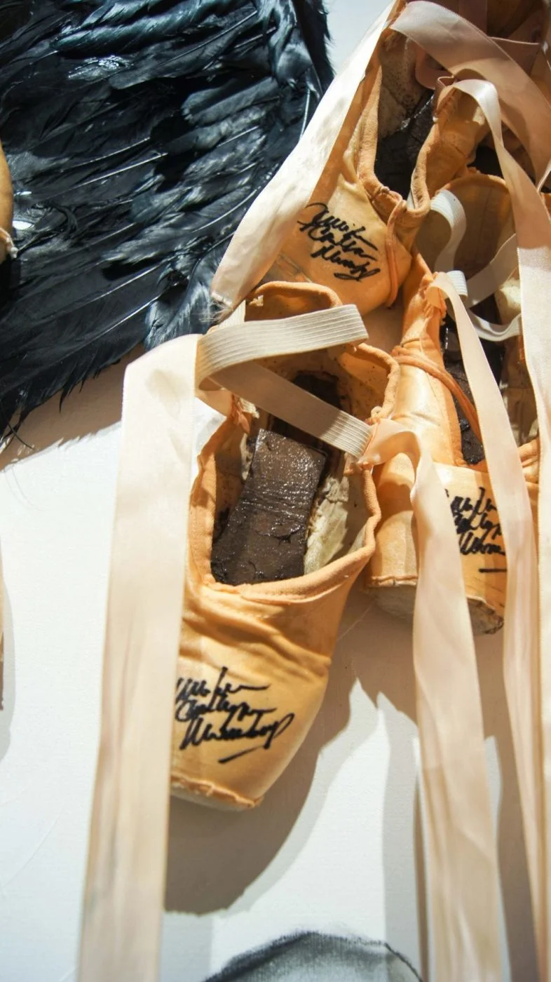 Ballerina Art Idea, Ballerina Shoes Art Idea, What To Do With Old Ballerina Shoes