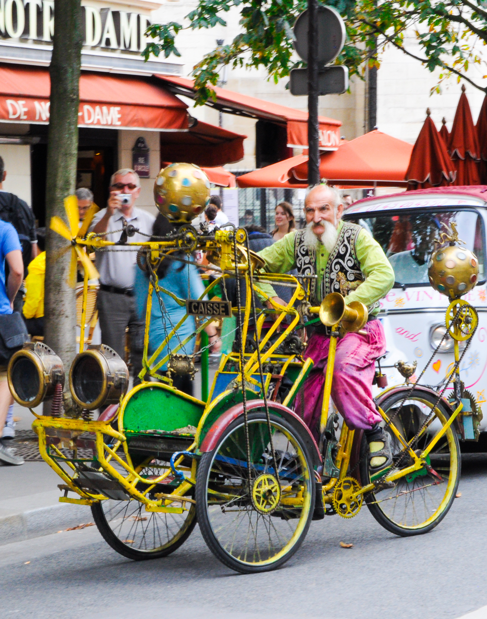 Paris Travel Guide, Bicycle, Steampunk, Travel Paris, France, What To Do In Paris, Notre Dame, Paris France, Man On Bicycle Nostalgic Bike Steampunk Bike Steampunk Bicycle